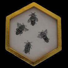  Honeycomb: four bees