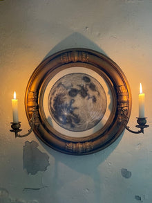  The Snow Moon, 12 February 2025, the foundation drawing produced through a telescope